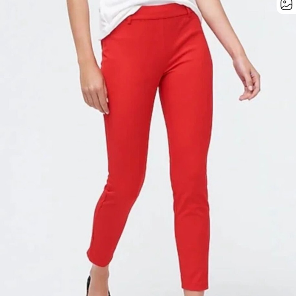 J. Crew Women's Winnie red Pants